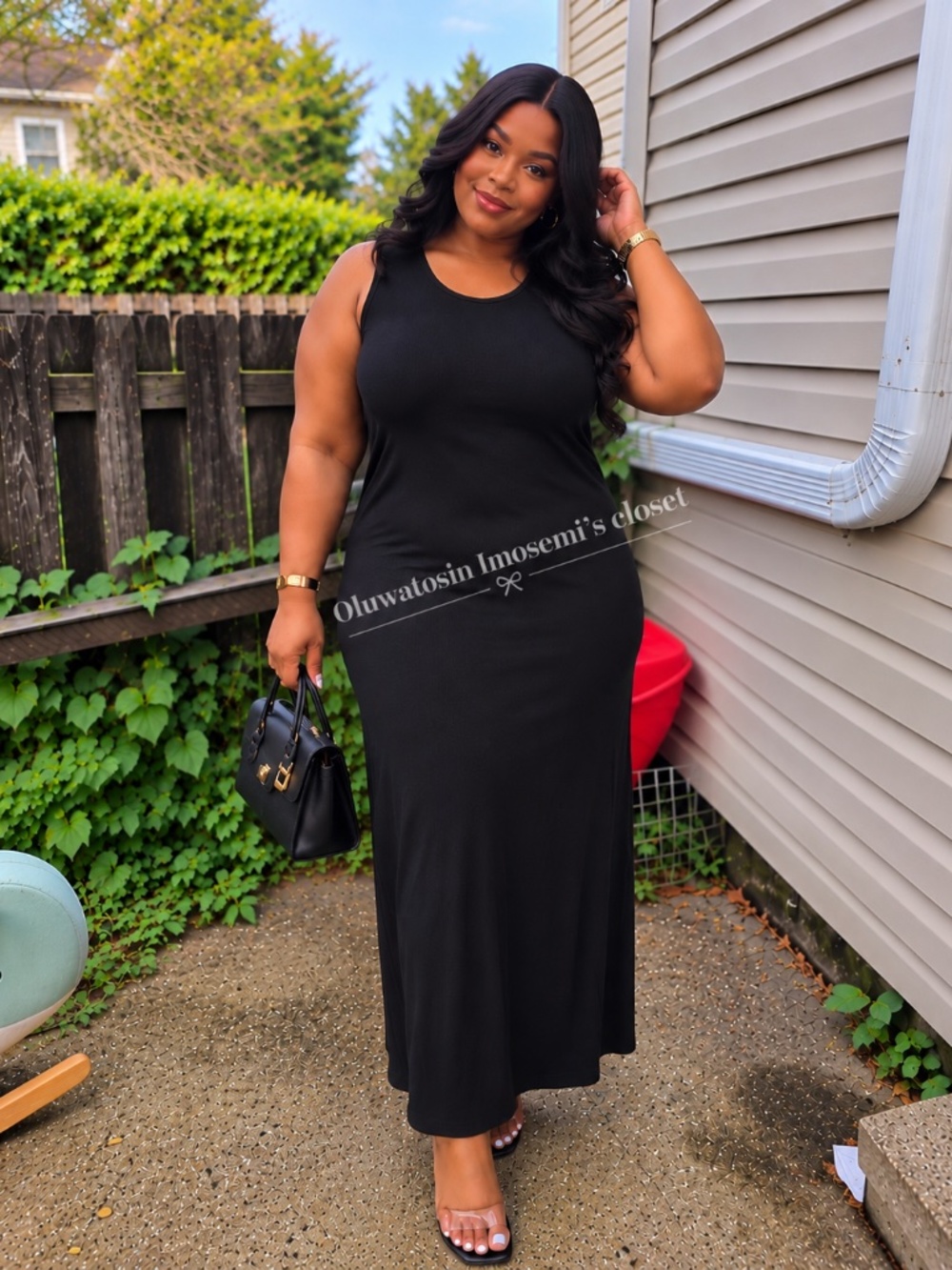 Classic Black Maxi Dress